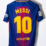 Barcelona 2017-18 Messi Home Kit (S)