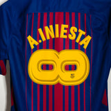 Barcelona 2017-18 Iniesta Special Home Kit (M)