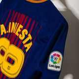 Barcelona 2017-18 Iniesta Special Home Kit (M)