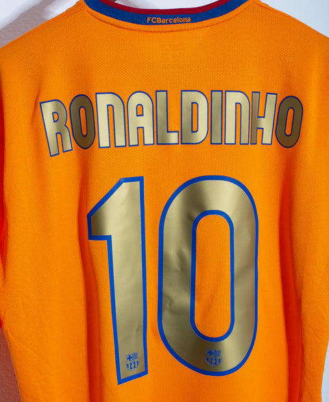 Barcelona 2006-07 Ronaldinho Away Kit (XL)