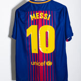 Barcelona 2017-18 Messi Home Kit (L)