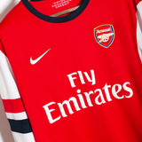Arsenal 2013-14 Ozil Long Sleeve Home Kit (L)