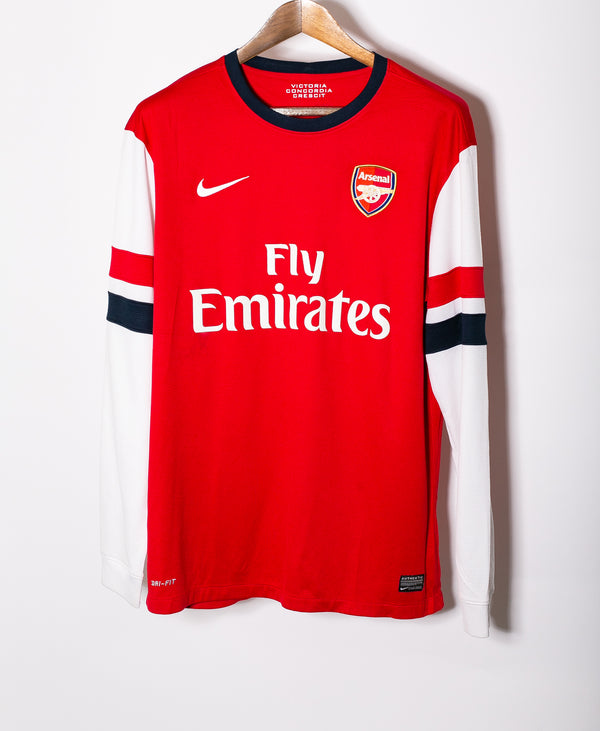 Arsenal 2013-14 Ozil Long Sleeve Home Kit (L)