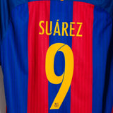 Barcelona 2016-17 Suarez Home Kit (L)