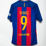 Barcelona 2016-17 Suarez Home Kit (L)