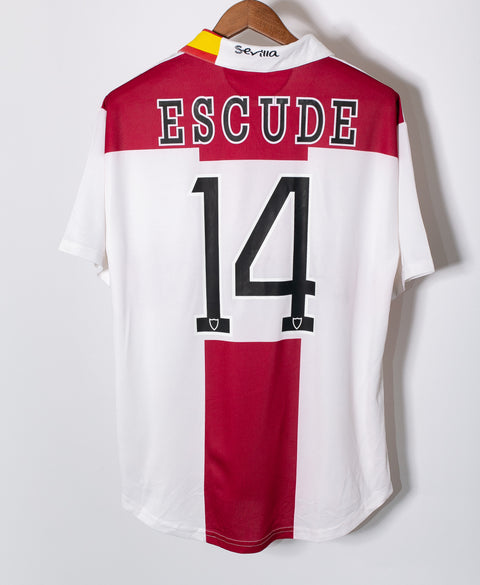 Sevilla 2007-08 Escude European Cup Home Kit (L)