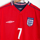 England 2002 Beckham Reversible Home Kit (M)