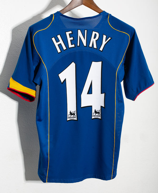 Thierry Henry Back Signed Arsenal 2005-06 Home Shirt