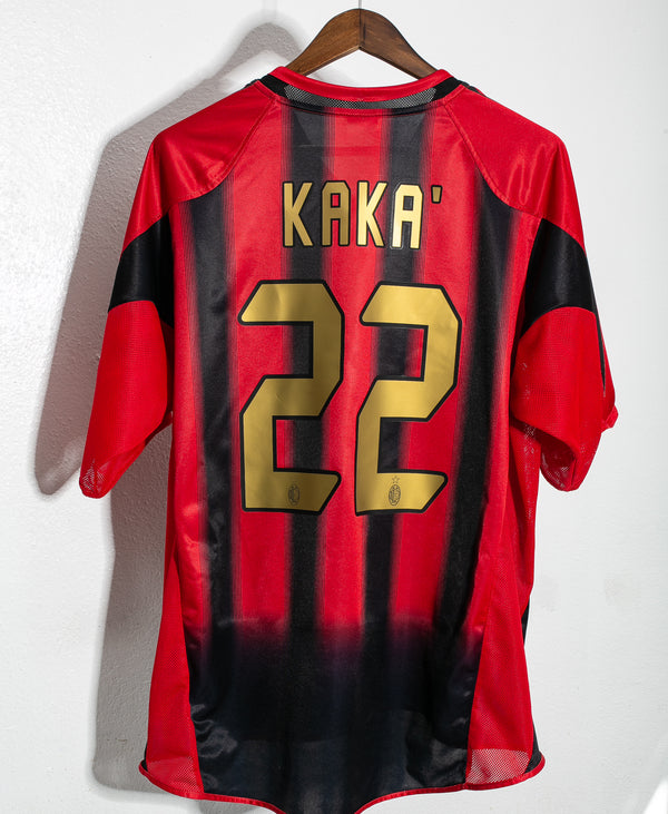 AC Milan 2003-04 Home Kit | 2003 2004 Kaka 22 Shirt | Foot-Jerseys