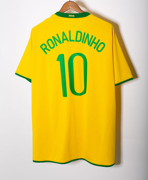 Brazil 2008 Ronaldinho Home Kit (2XL)