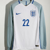 England 2016 Rashford Player Issue Long Sleeve Home Kit (M)