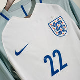 England 2016 Rashford Player Issue Long Sleeve Home Kit (M)