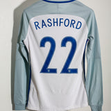 England 2016 Rashford Player Issue Long Sleeve Home Kit (M)