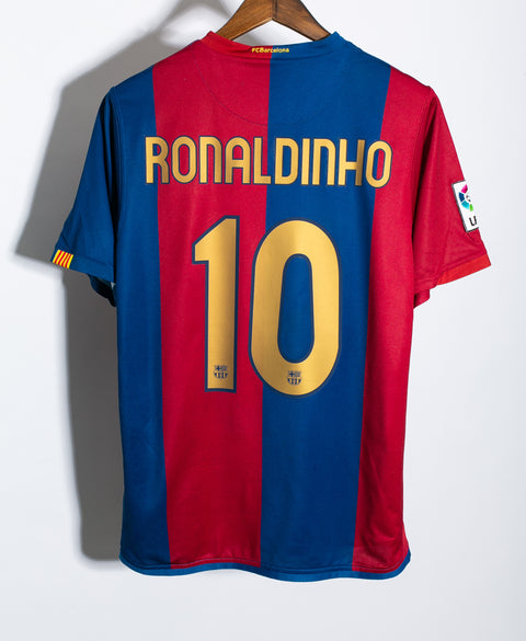 Barcelona 2006-07 Ronaldinho Home Kit (M)