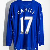 Everton 2007-08 Cahill Long Sleeve Home Kit (L)