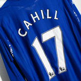 Everton 2007-08 Cahill Long Sleeve Home Kit (L)