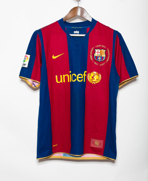 Barcelona 2007-08 Ronaldinho Home Kit (M)