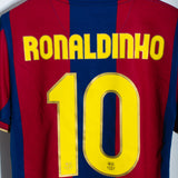 Barcelona 2007-08 Ronaldinho Home Kit (M)