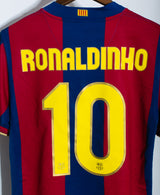 Barcelona 2007-08 Ronaldinho Home Kit (M)