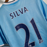 Manchester City 2013-14 Silva Home Kit (L)