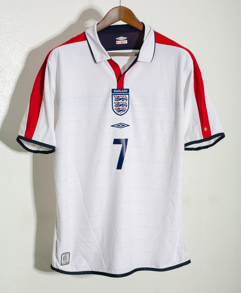 England 2004 Beckham Home Reversible Kit (L)