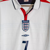 England 2004 Beckham Home Reversible Kit (L)