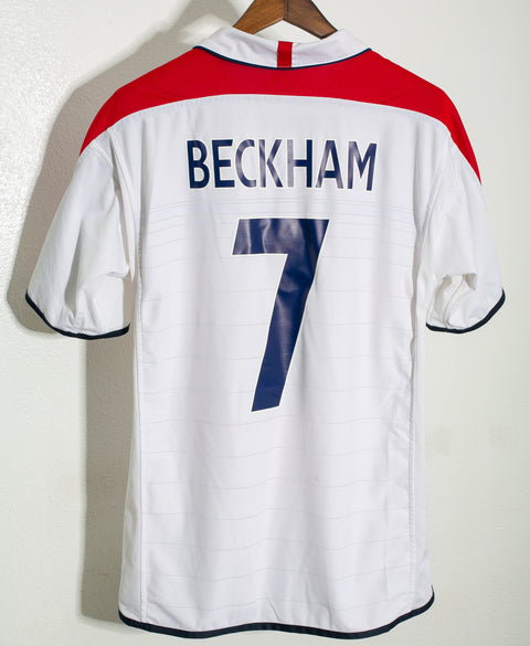 England 2004 Beckham Home Reversible Kit (L)