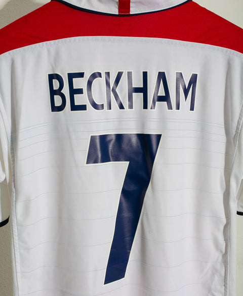 England 2004 Beckham Home Reversible Kit (L)