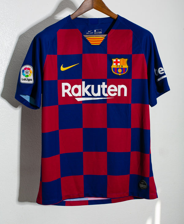 FC Barcelona 2007-2008 Home Long-Sleeve Football Shirt [As worn by Henry,  Messi & Ronaldinho]