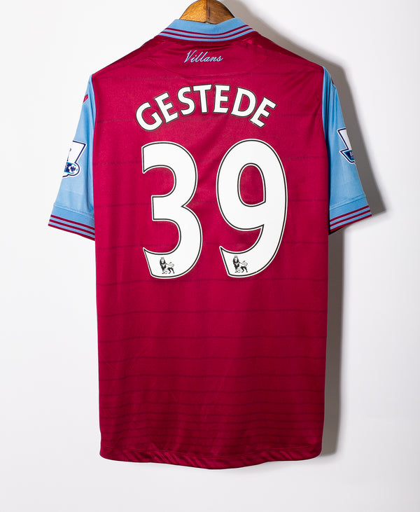 Aston Villa 2015-16 Player Issue Gestede Home Kit (L)