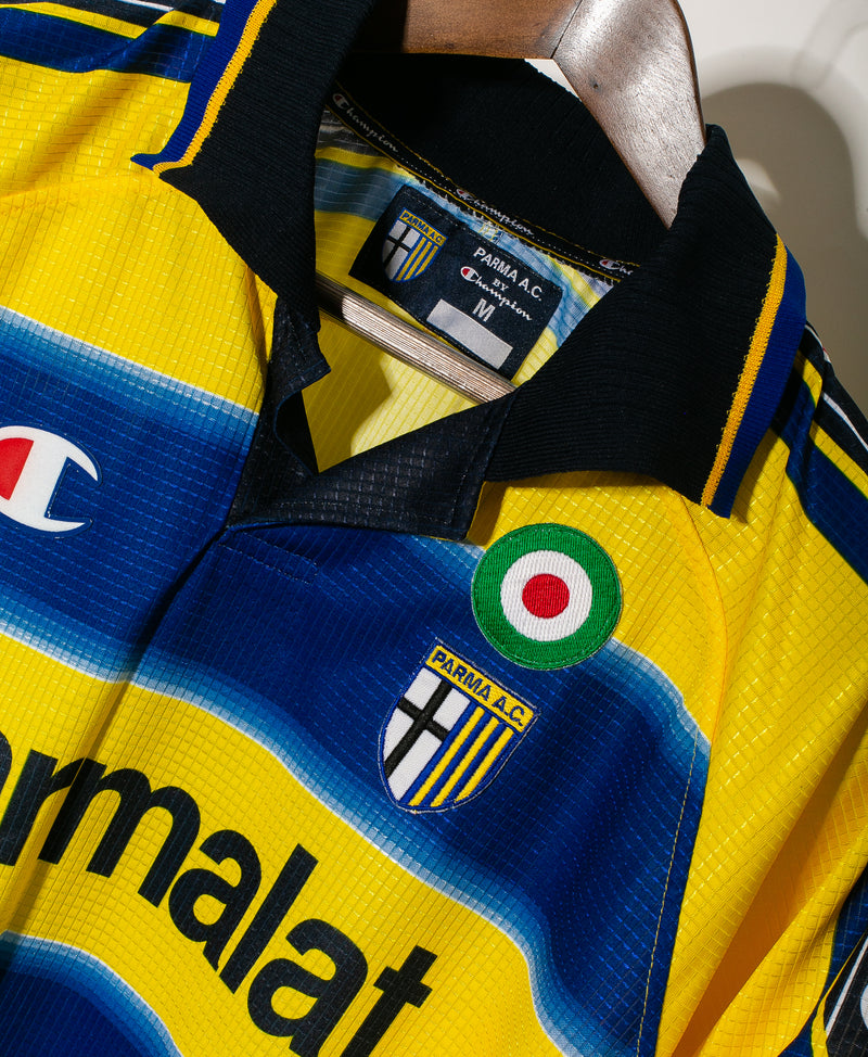 Retro Parma Calcio 1913 Away Long Sleeve Jersey 1999/00 By Champion