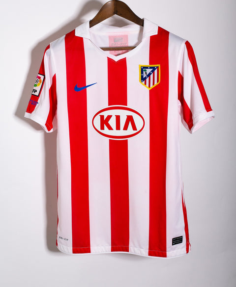 Atletico Madrid 2010-11 Aguero Home Kit (S)