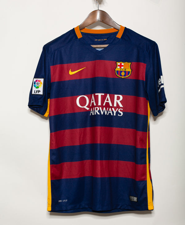 Barcelona 2015-16 Iniesta Home Kit (L)