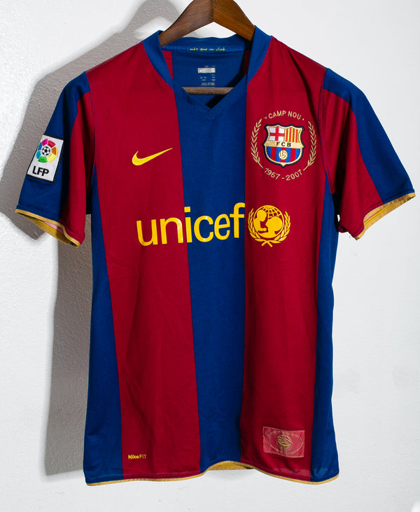 Barcelona 2007-08 Messi Home Kit (S)