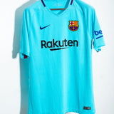 Barcelona 2017-18 Suarez Away Kit (L)