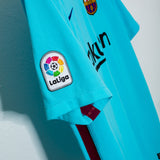 Barcelona 2017-18 Suarez Away Kit (L)