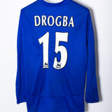 Chelsea 2004-05 Drogba Long Sleeve Home Kit (L)