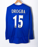 Chelsea 2004-05 Drogba Long Sleeve Home Kit (L)