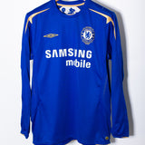 Chelsea 2004-05 Drogba Long Sleeve Home Kit (L)