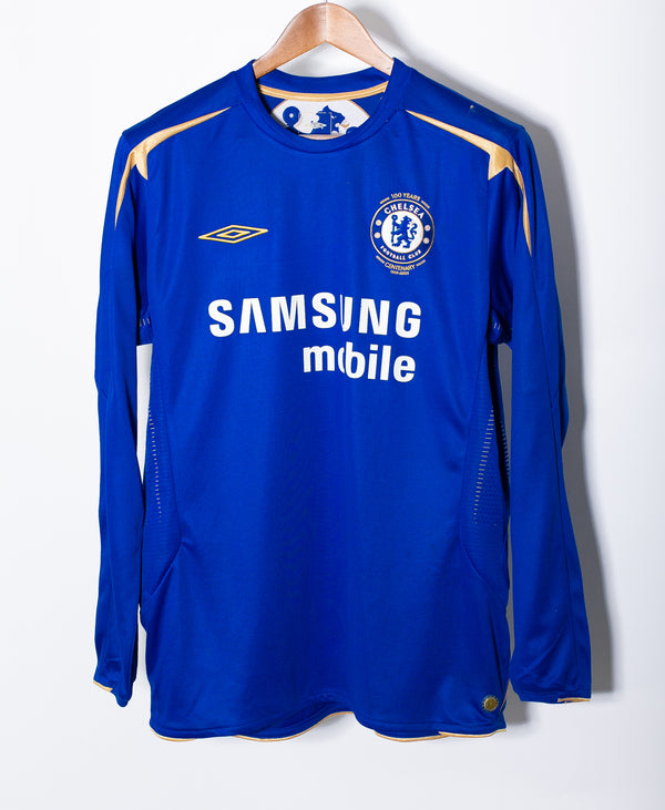 Chelsea 2004-05 Drogba Long Sleeve Home Kit (L)