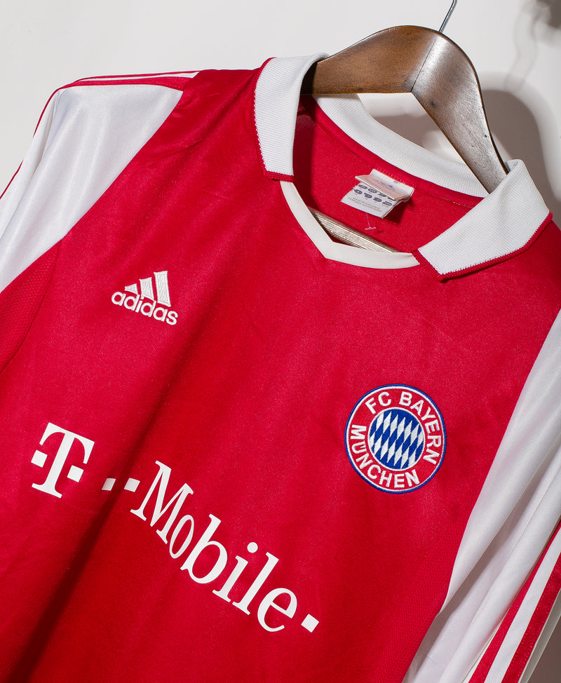 Bayern Munich 2003-04 Long Sleeve Home Kit (M)
