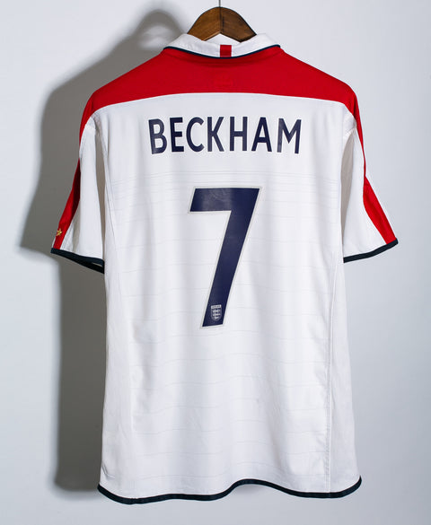 England 2004 Beckham Home Kit (L)