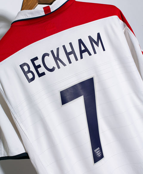 England 2004 Beckham Home Kit (L)