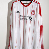 Liverpool 2010-11 Torres Long Sleeve Away Kit (2XL)