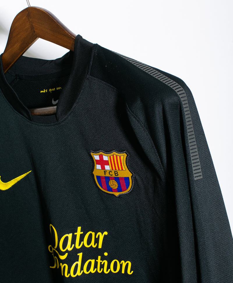 Barcelona 2011-12 Long Sleeve Messi Away Kit (M)