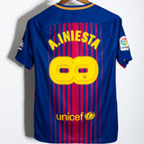 Barcelona 2017-18 Iniesta Special Home Kit (S)