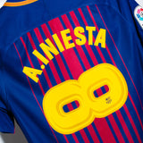 Barcelona 2017-18 Iniesta Special Home Kit (S)