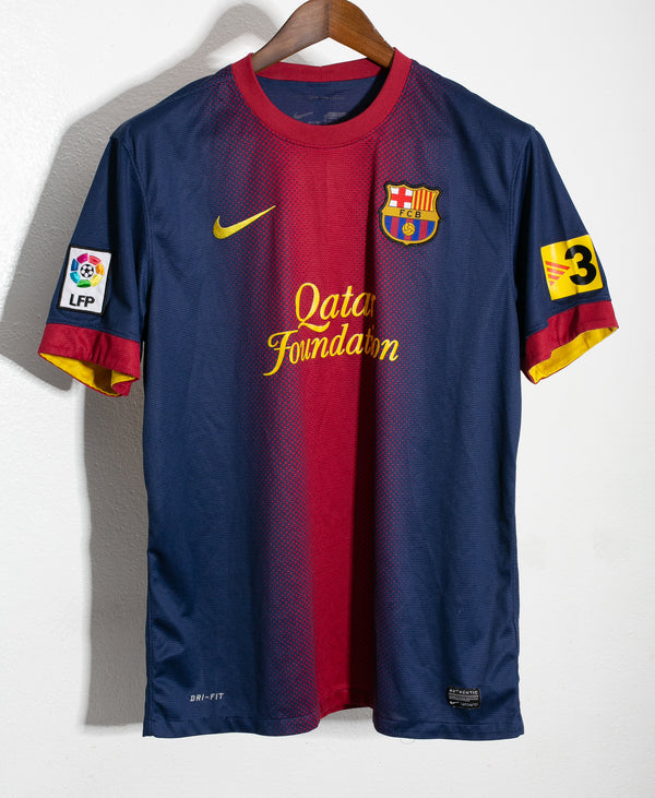 SPANISH LA LIGA BARCELONA FC 2012-2013 LA LIGA CHAMPION MESSI 10 JERSE –  vintage soccer jersey