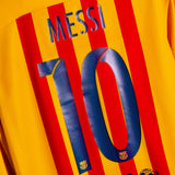 Barcelona 2015-16 Messi Long Sleeve Away Kit (M)