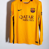 Barcelona 2015-16 Messi Long Sleeve Away Kit (M)